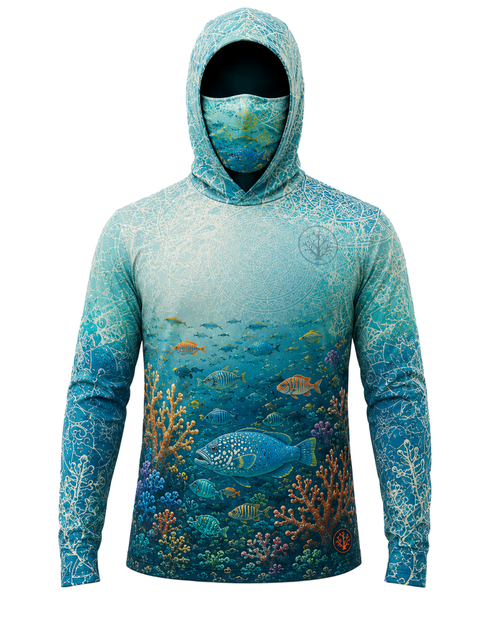 Ribbon Reef Hooded Shirt